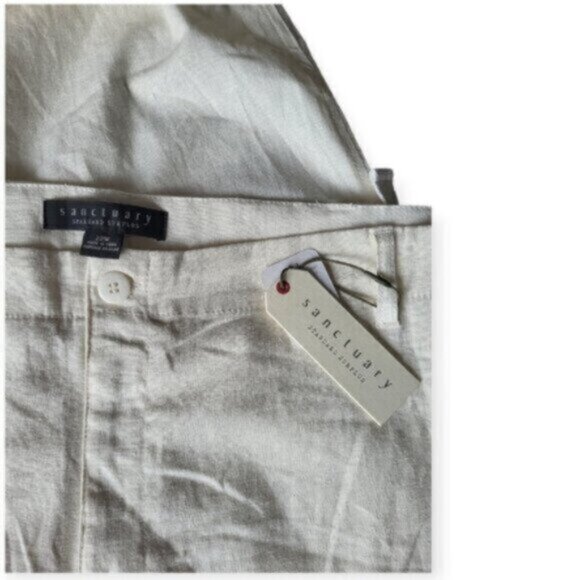 Anthropologie Reissue Cargo Standard Rise Pant Powdered Sugar Size 18 - Picture 5 of 12